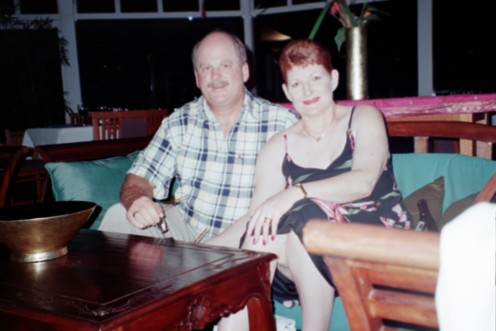 Richard and Pam out for dinner celebrating 15th Wedding Anniversary 