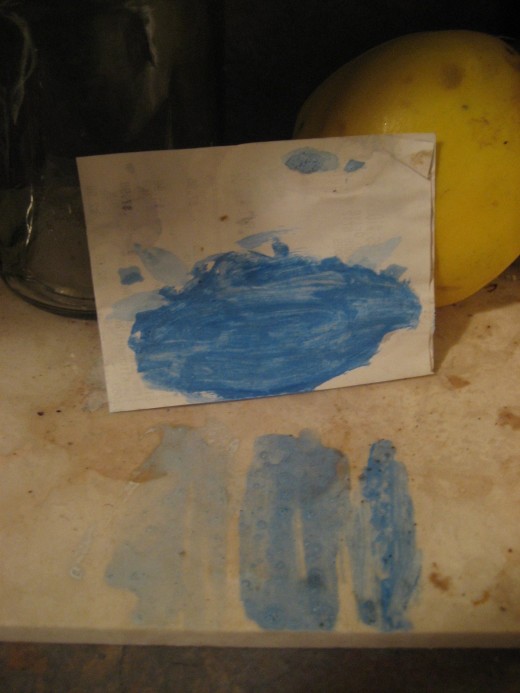 Creating a New Blue:  Mineral Pigment Milk Paint