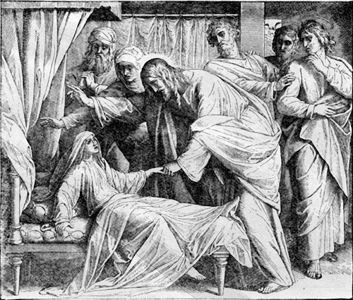 Christ raises Jairus' daughter 