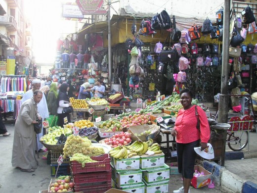 Fruit stall in a Cairo street market.  Photo by Glendon Caballero