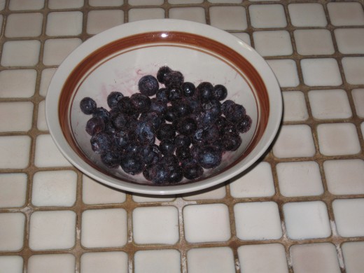 Thawed Blueberries
