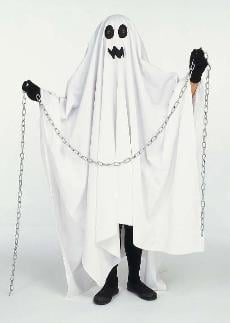 The ghost costume is a classic halloween costume thats favored by most people.