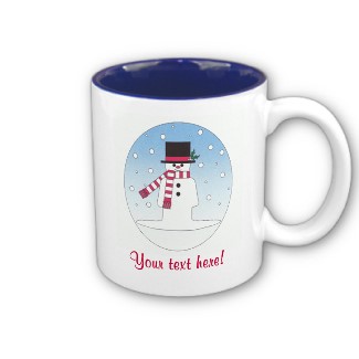 Customizable Christmas Snowman Mug from The PersonalTouch