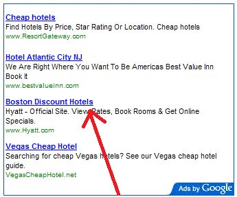 People click the links on the google adsense advertisement which is linked to your hubpages account or website.