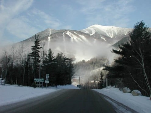 Upon driving into Lake Placid, New York, this is exactly what you would see