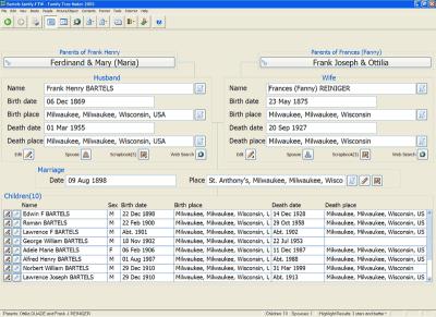 This is the view of the computer screen for FTM program.