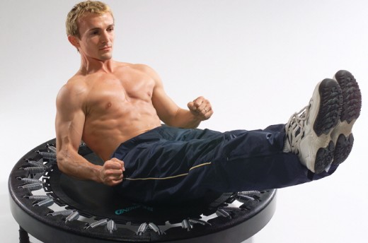Abs can get a terrific workout on a rebounder.