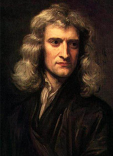 Godfrey Kneller's 1689 portrait of Isaac Newton (aged 46)
