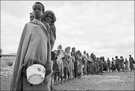 ....famines....