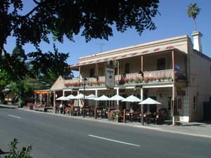 Streets lined with cafes in Hahndorf 30mins drive from Adelaide 