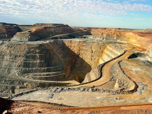 The Super Pit Gold mine in Kalgoolie