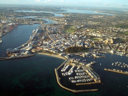 Fremantle a large port in Western Australia 