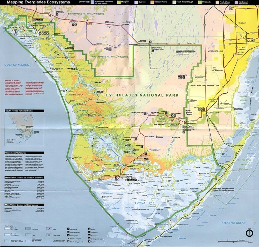 map of Everglades National Park