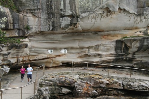 Art by the sea allows some pieces to get scale.