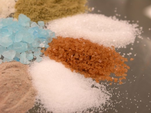 The many natural shapes sizes and colors of Sea salts!