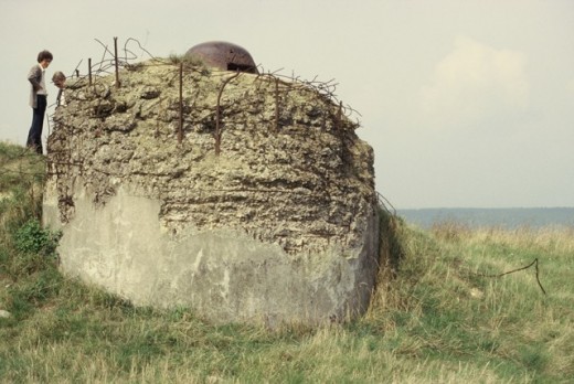 Machine gun pillbox at World War I Battlefield of Verdun