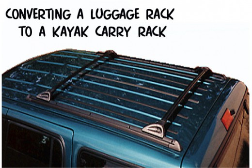 Ordinary luggage racks are too flat for kayaks with their curved decks and hulls.