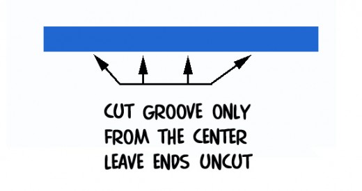 Tape off the last foot to foot and a half of both ends of the noodles.  Cut the slit between the duct tape. 