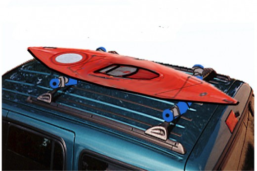 Bungee the kayak in place securely and you're ready to go