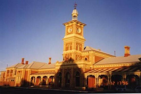 The Albury railway station is a beautiful old building