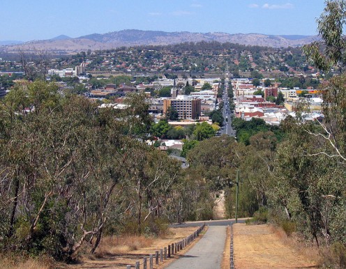 Albury from above.