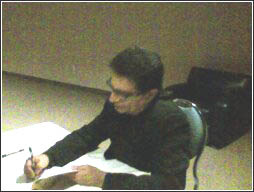 Deepak Chopra signing my book