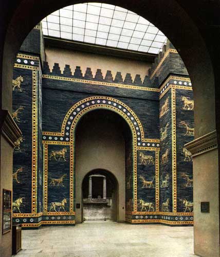 The Ishtar Gate was the main entrance to the city of Babylon