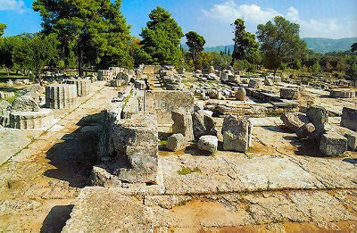 Temple of Zeus in ruins