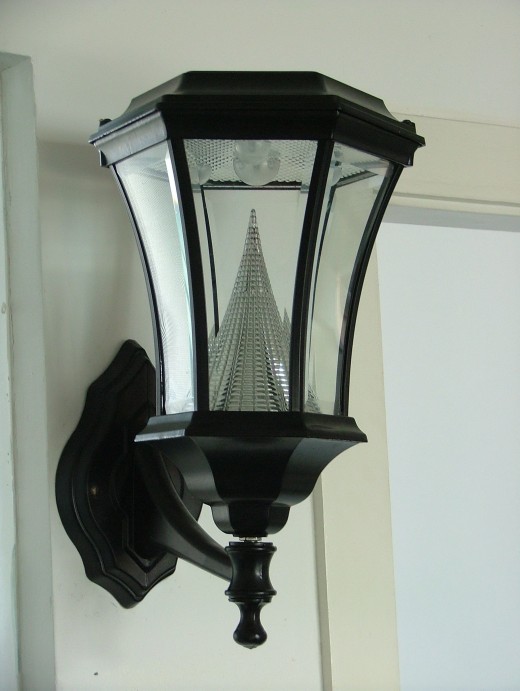 A wall mounted post light