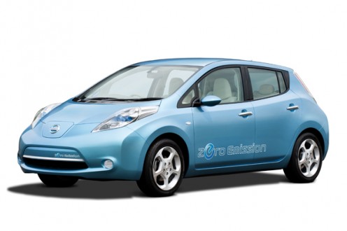 The Nissan Motors' Leaf. Picture from http://www.newsgaze.com/features/nissan-unveils-leaf-zero-emission-electric-car/ 