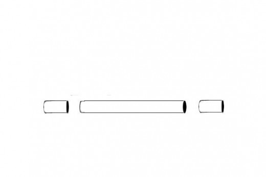 You'll need 3 schedule 40 1 inch PVC pipes - two 4 inch and one 18 inches long.