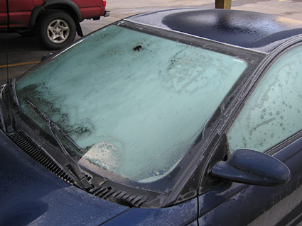 frosty car