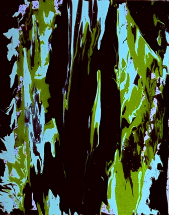WHERE ALL LIFE FLOWS - fluidism original painting, Robert Kernodle, 2000