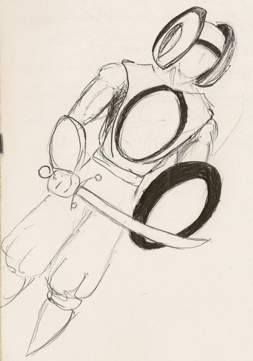 a sketch from the college years by Andrew Grosjean