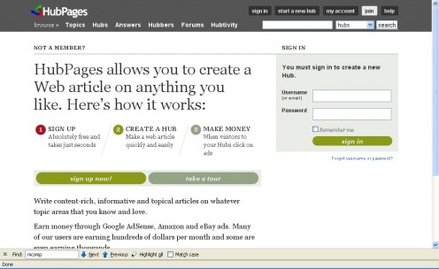 This is not HubPages.com. It looks like HubPages.com, but it's actually a page at http://shophq04.info