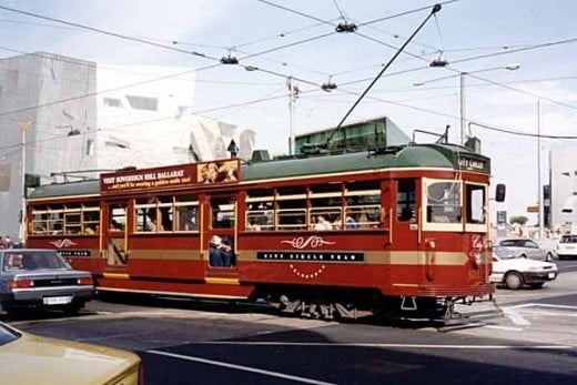 Melbourne historic tram.