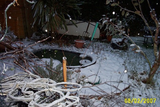 When a pond freezes it could split!!