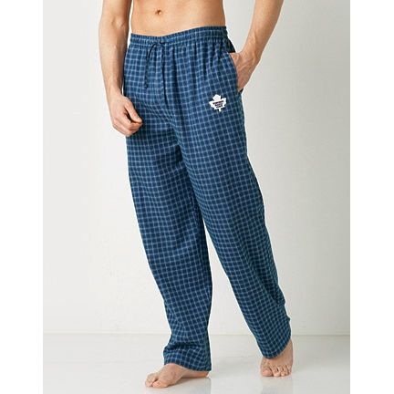 Sports pajama bottoms don't have to be garish. He can support his team and look good!