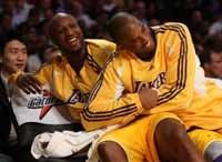 Lamar Odom and Kobe Bryant
