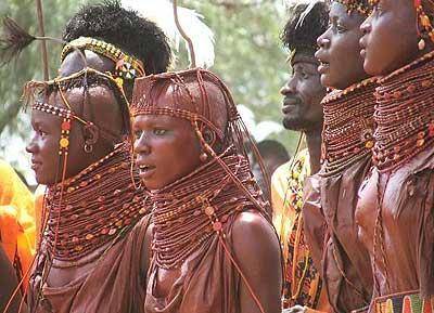Turkana Young Girls in Turkana Town - these beauties would have made an easy catch for the Turkana boy.