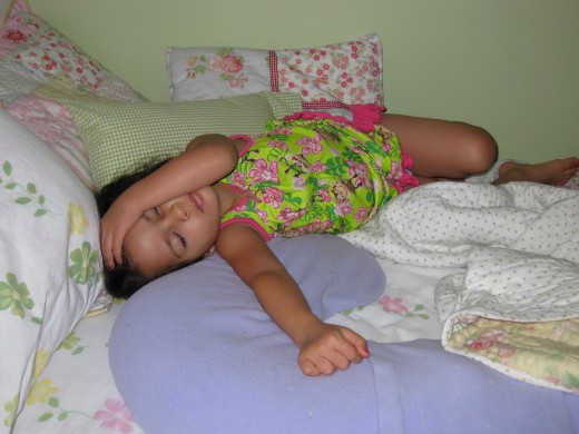 Emma sleeping now.