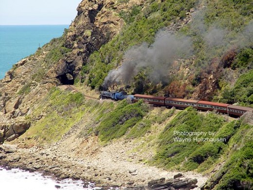 Outeniqua Choo Tjoe Train Approaching Tunnel