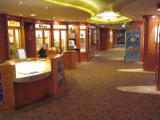 "Serenade of the Seas"  cruise ship has everything including a Mini Shopping Mall