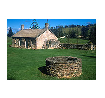 Old homestead and well on Norfolk Island