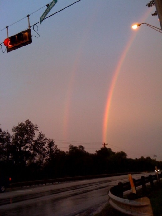 The second rainbow is becoming clearer!