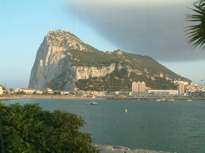 The Rock of Gibraltar, you will note that it has it's own personal cloud!