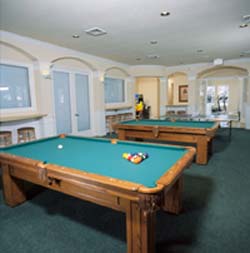 Windsor Palms Game Room next to theatre and fitness room