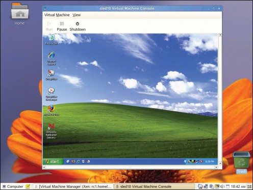 Windows emulation with Xen.