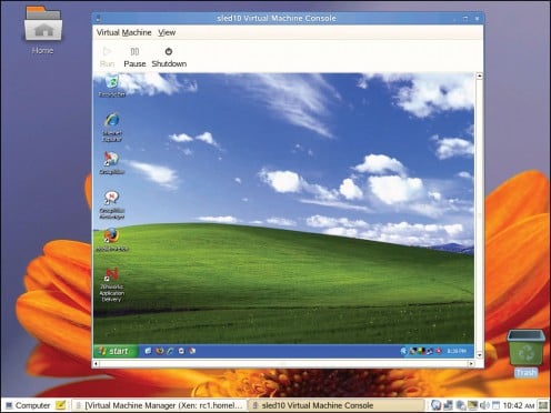 Windows emulation with Xen.