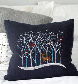 A Pillow Embroidered.